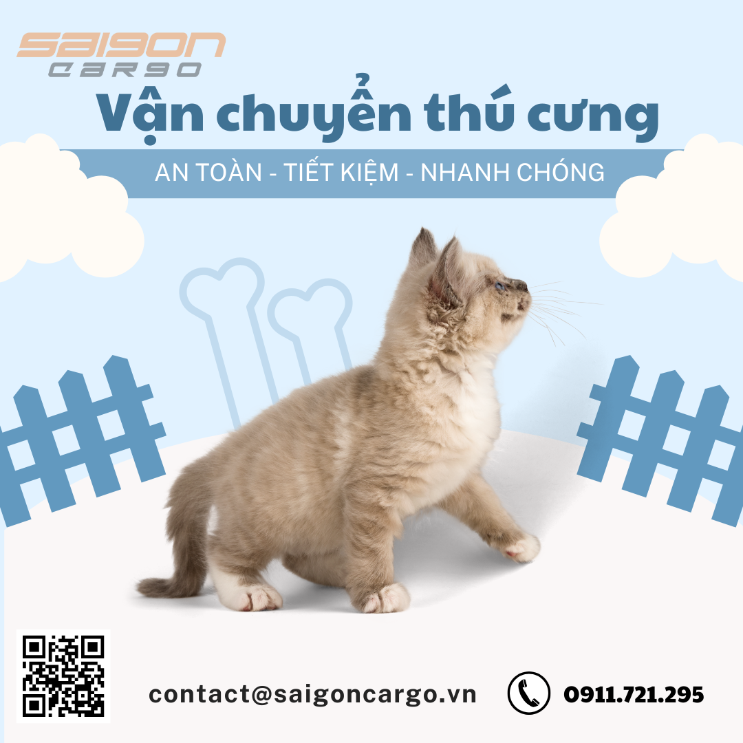 DỊch vụ vận chuyển thú cưng của Saigon Cargo