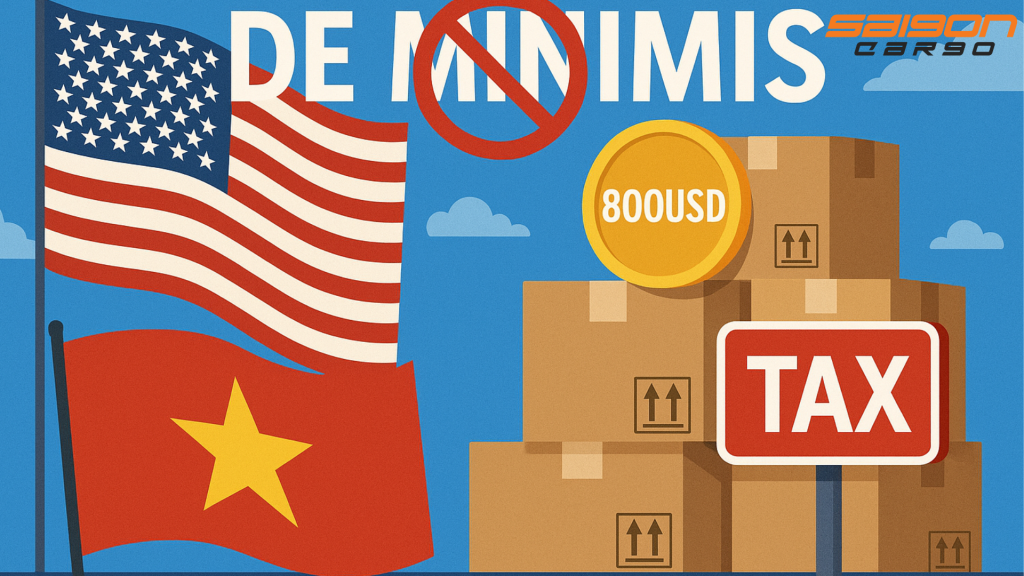 Mỹ xóa bỏ chính sách miễn thuế De Minimis từ tháng 9