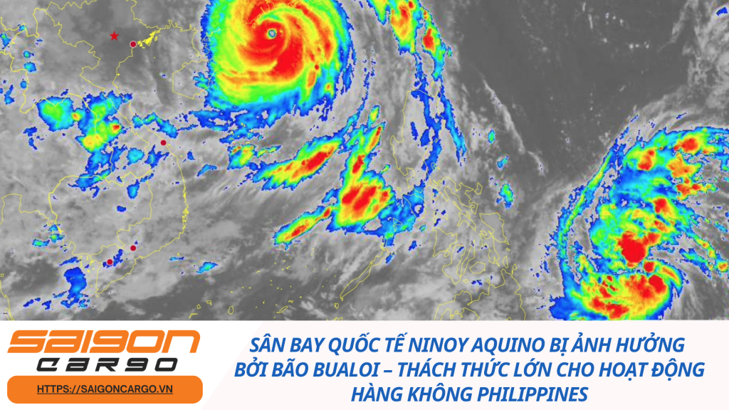 Sân bay Quốc tế Ninoy Aquino bị ảnh hưởng bởi bão Bualoi – Thách thức lớn cho hoạt động hàng không Philippines