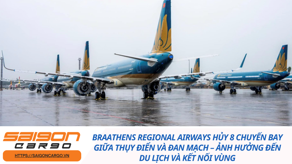 Braathens Regional Airways hủy 8 chuyến bay giữa Thụy Điển và Đan Mạch – Ảnh hưởng đến du lịch và kết nối vùng