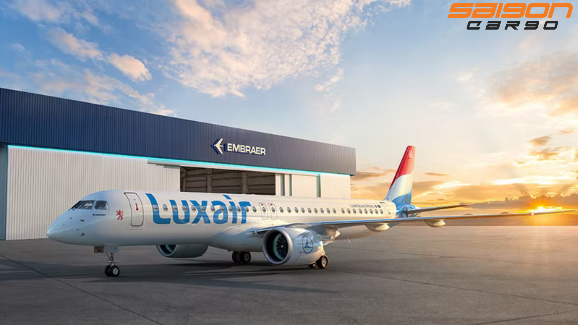 Luxair Nhận Chiếc Máy Bay Embraer E195-E2 Đầu Tiên Trong Đội Bay